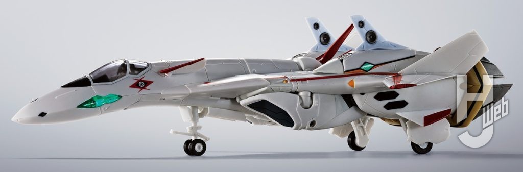 「HI-METAL R  VF-19P エクスカリバー（惑星ゾラ パトロール隊仕様）」ファイター形態左側面