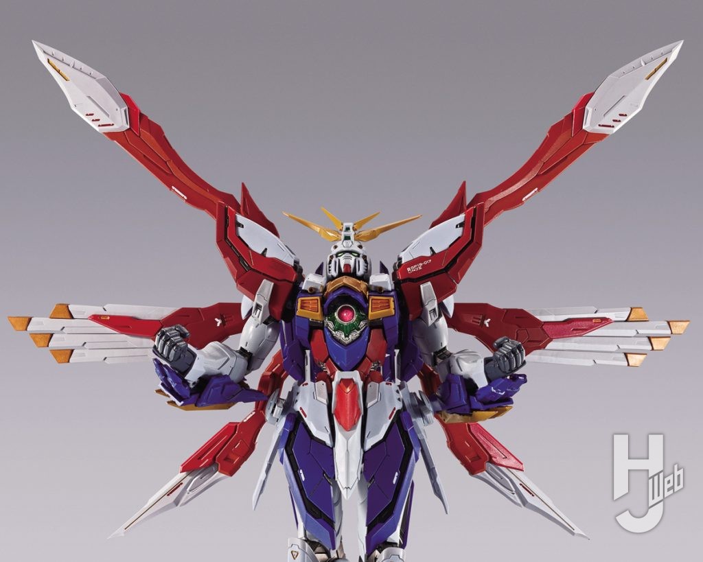 ゴッドガンダムの可動フィギュアのアップ画像その1