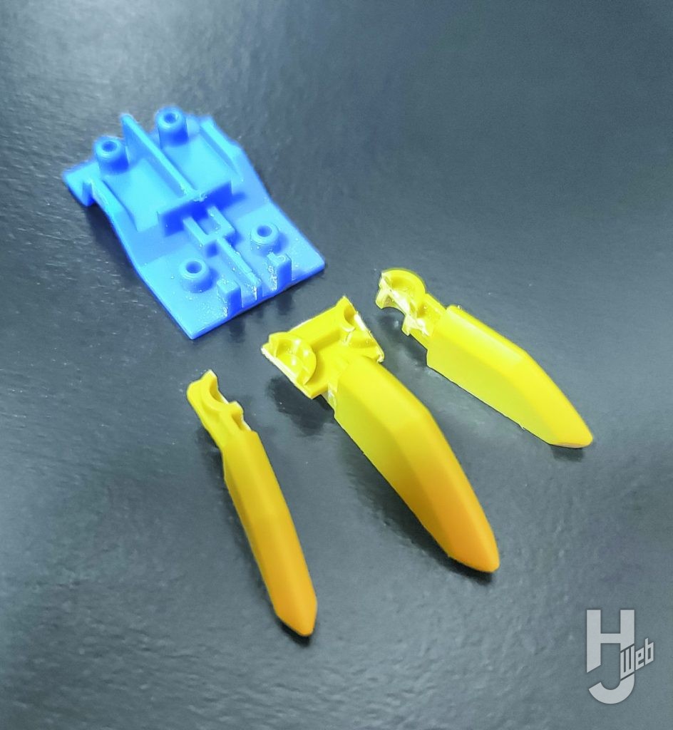 てつお製作「天翔丸」足製作途中