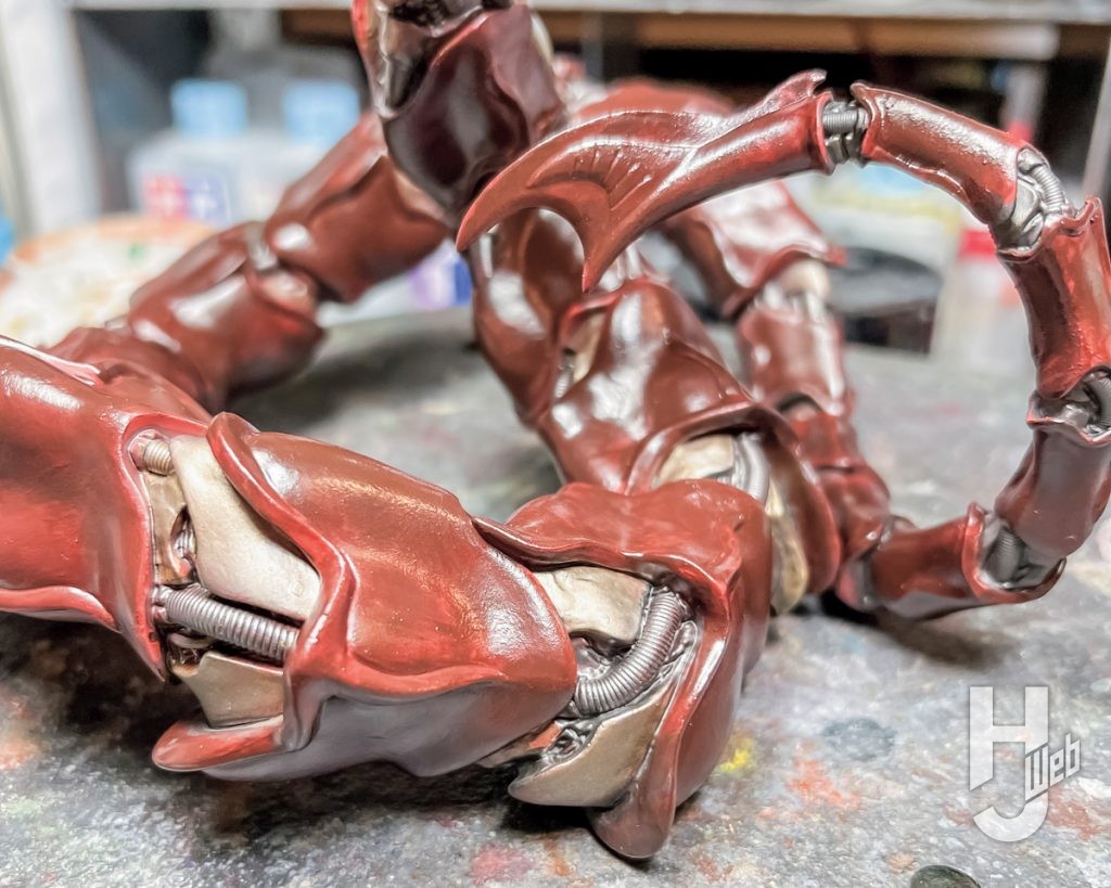 邪神兵のプラモデルの製作の画像その5