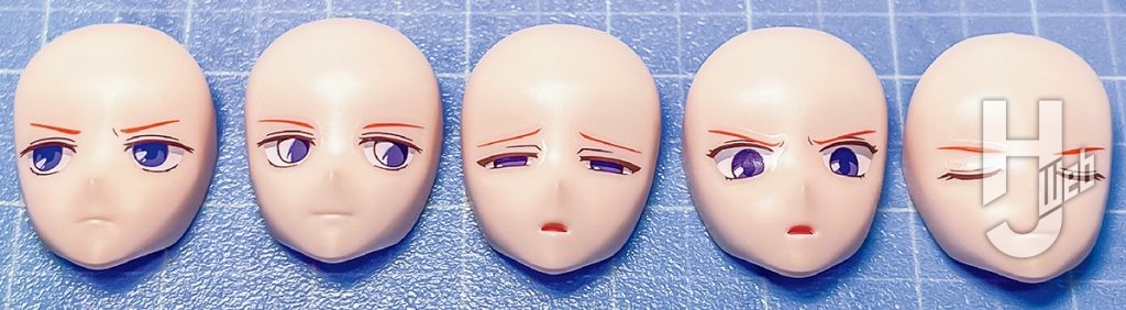 エクレア製作「プルツー」製作途中フェイスパーツ
