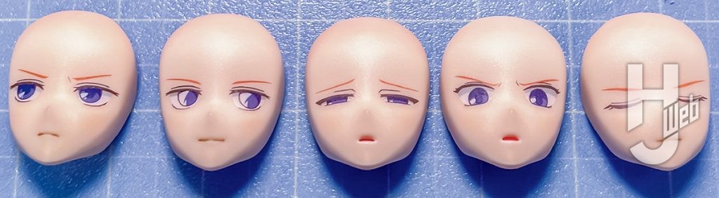 エクレア製作「プルツー」製作途中フェイスパーツ2