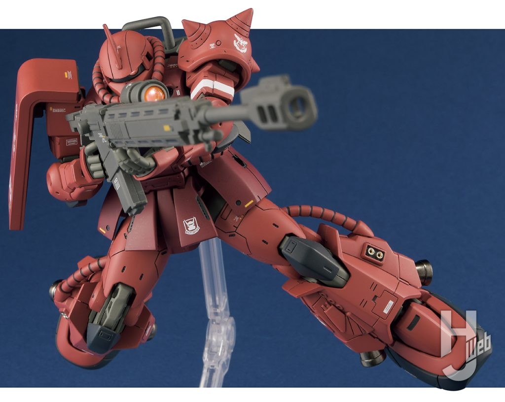 アーリーチョップ!!!製作「MS-06R-1A シャア専用高機動型ザクII」ポージング例