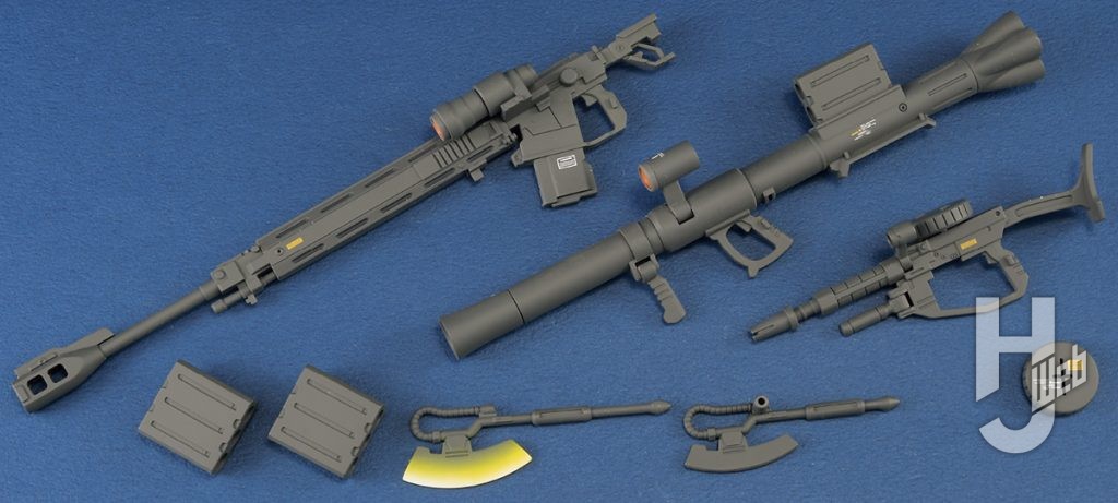 アーリーチョップ!!!製作「MS-06R-1A シャア専用高機動型ザクII」武器各種