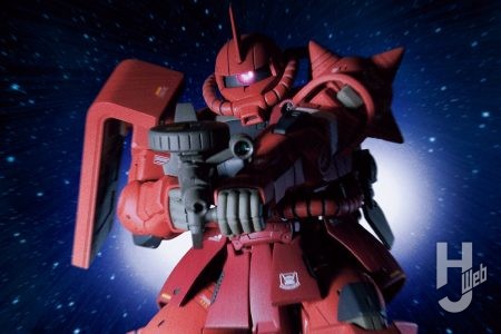 「HG シャア専用高機動型ザクII」を 細部の微調整と劇中カラーにより近づけた塗装でキットレビュー!!【ククルス・ドアンの島】