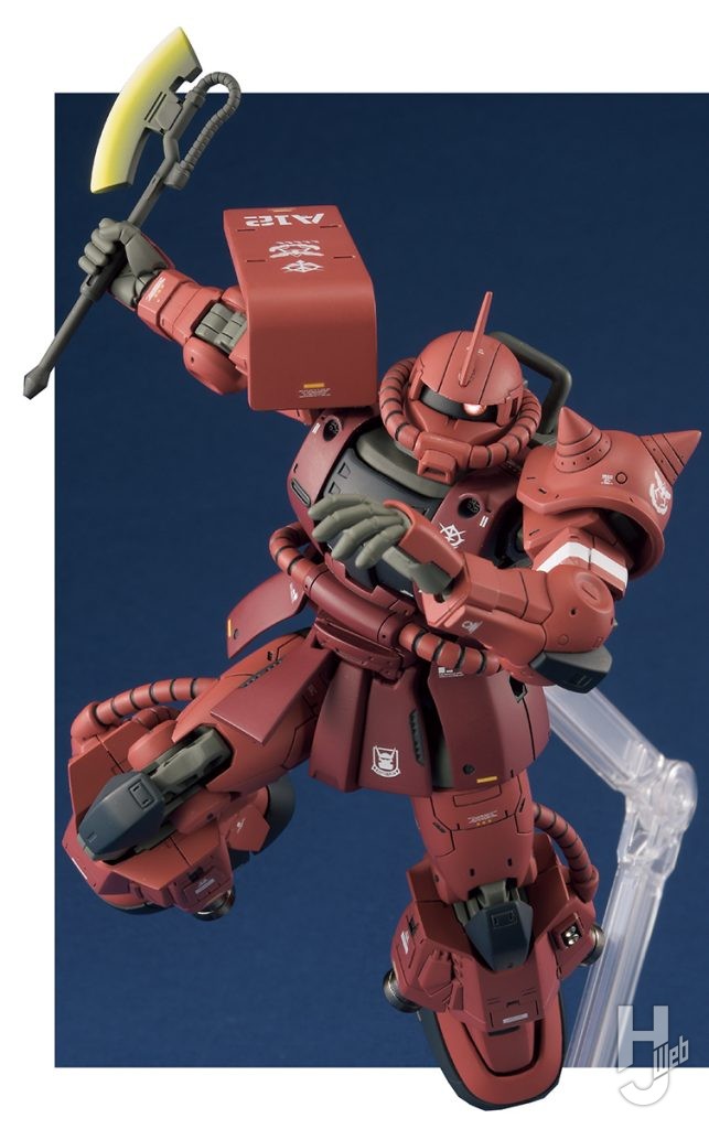 アーリーチョップ!!!製作「MS-06R-1A シャア専用高機動型ザクII」ヒートホーク構え