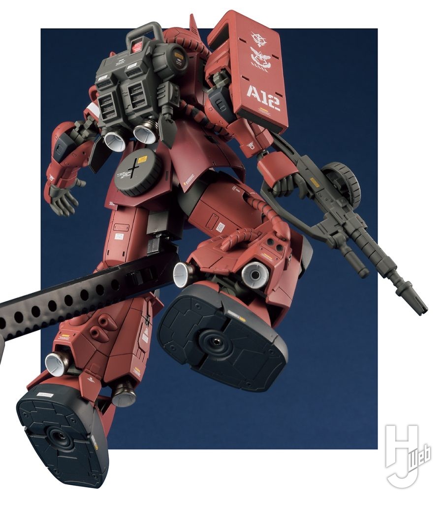 アーリーチョップ!!!製作「MS-06R-1A シャア専用高機動型ザクII」背面あおり