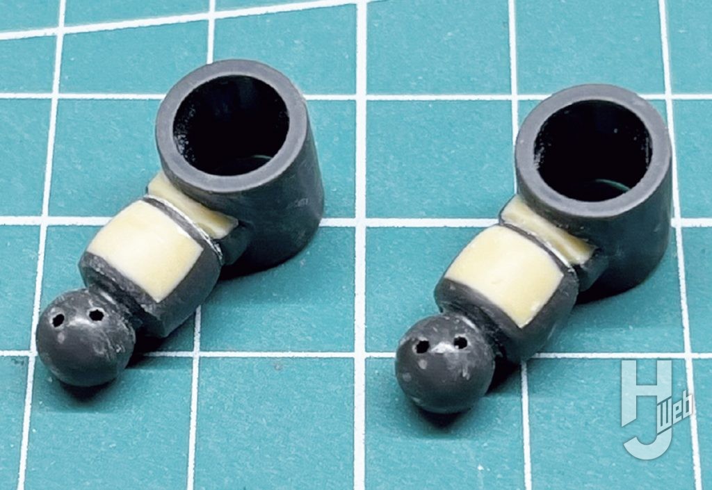 えぬせ製作「HG デスルター」足首関節肉抜き埋め
