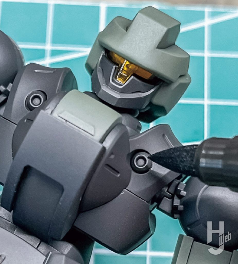 えぬせ製作「HG デスルター」「ゴージーグラスコート」を使用したバイザー