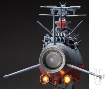 更井廣志製作「1/700スケールプラモデル 宇宙戦艦ヤマト［放映50周年 庵野秀明プロデュース版］」サブエンジンのみ点灯