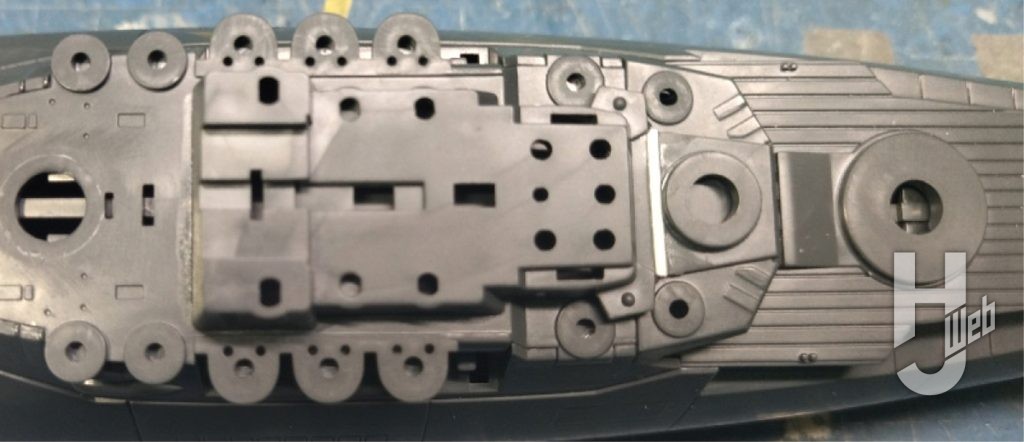 更井廣志製作「1/700スケールプラモデル 宇宙戦艦ヤマト［放映50周年 庵野秀明プロデュース版］」製作途中副砲