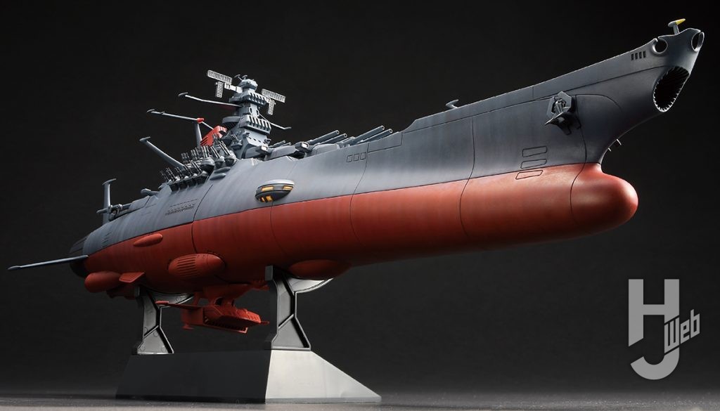 更井廣志製作「1/700スケールプラモデル 宇宙戦艦ヤマト［放映50周年 庵野秀明プロデュース版］」右側面前方