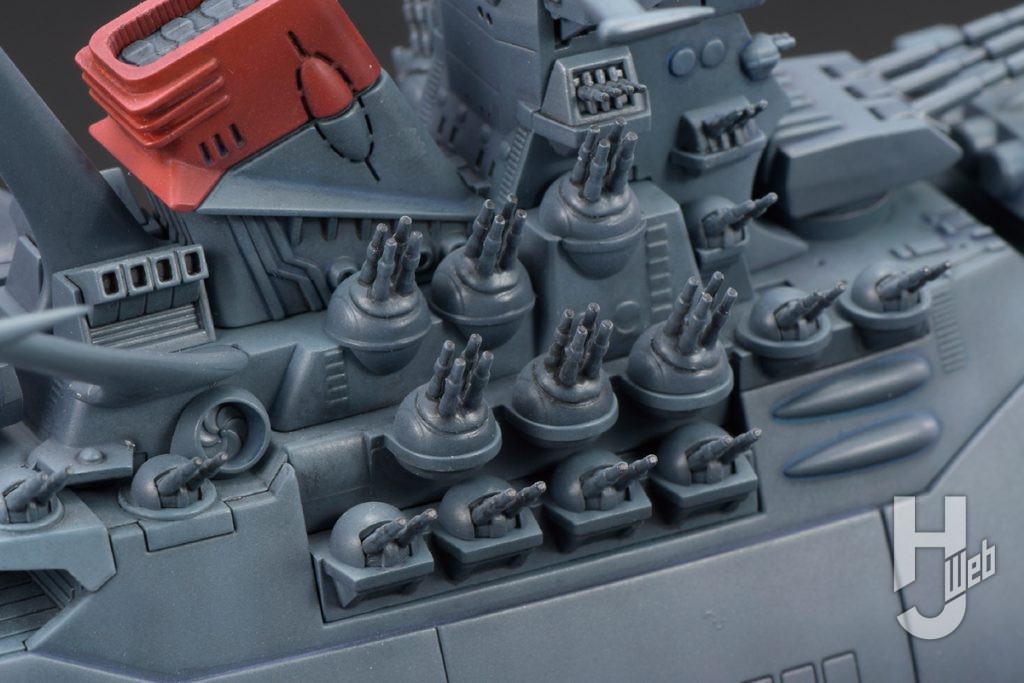 更井廣志製作「1/700スケールプラモデル 宇宙戦艦ヤマト［放映50周年 庵野秀明プロデュース版］」各部パルスレーザー