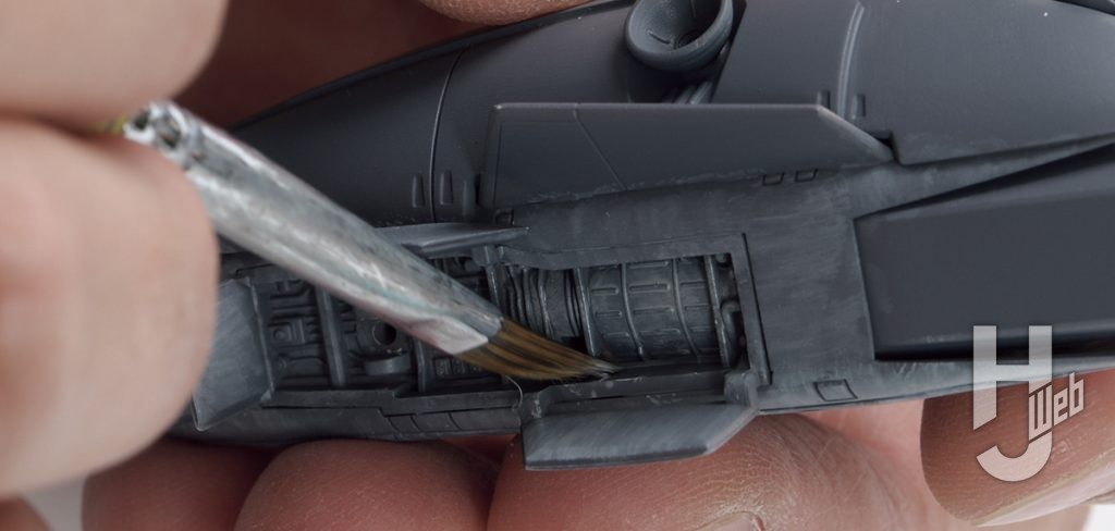 清水圭製作「PLAMAX VF-1S ストライクファイターバルキリー マクシミリアン・ジーナス」機体色「白」の塗装２