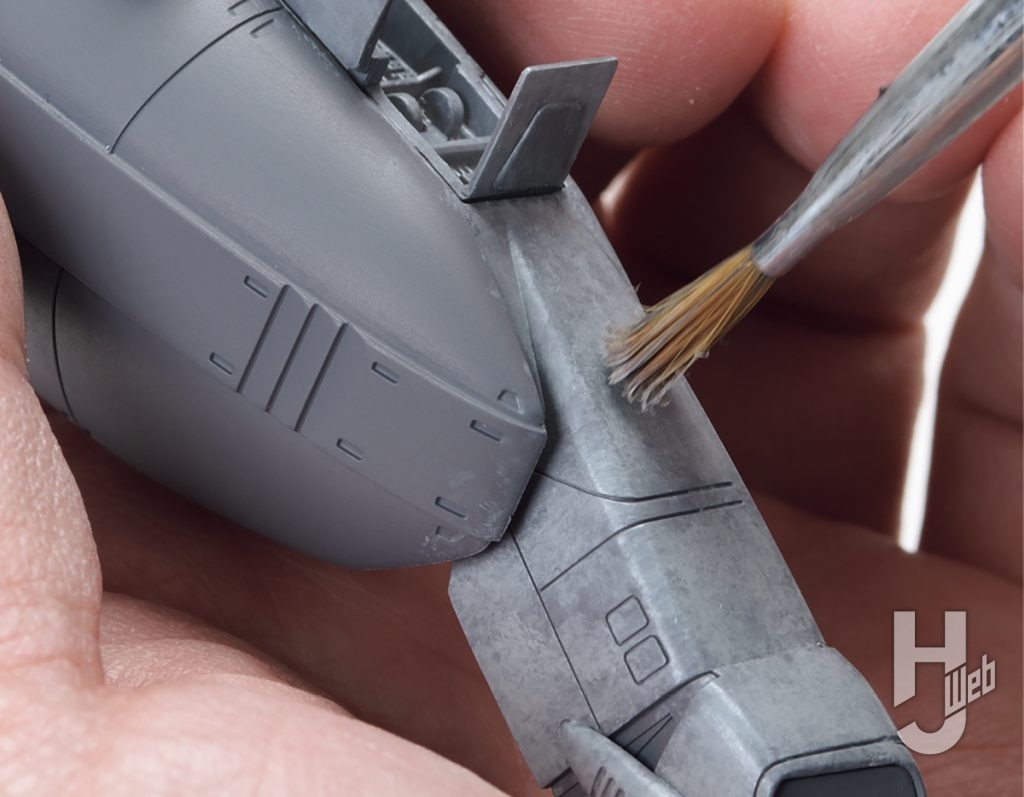 清水圭製作「PLAMAX VF-1S ストライクファイターバルキリー マクシミリアン・ジーナス」スタンピング２