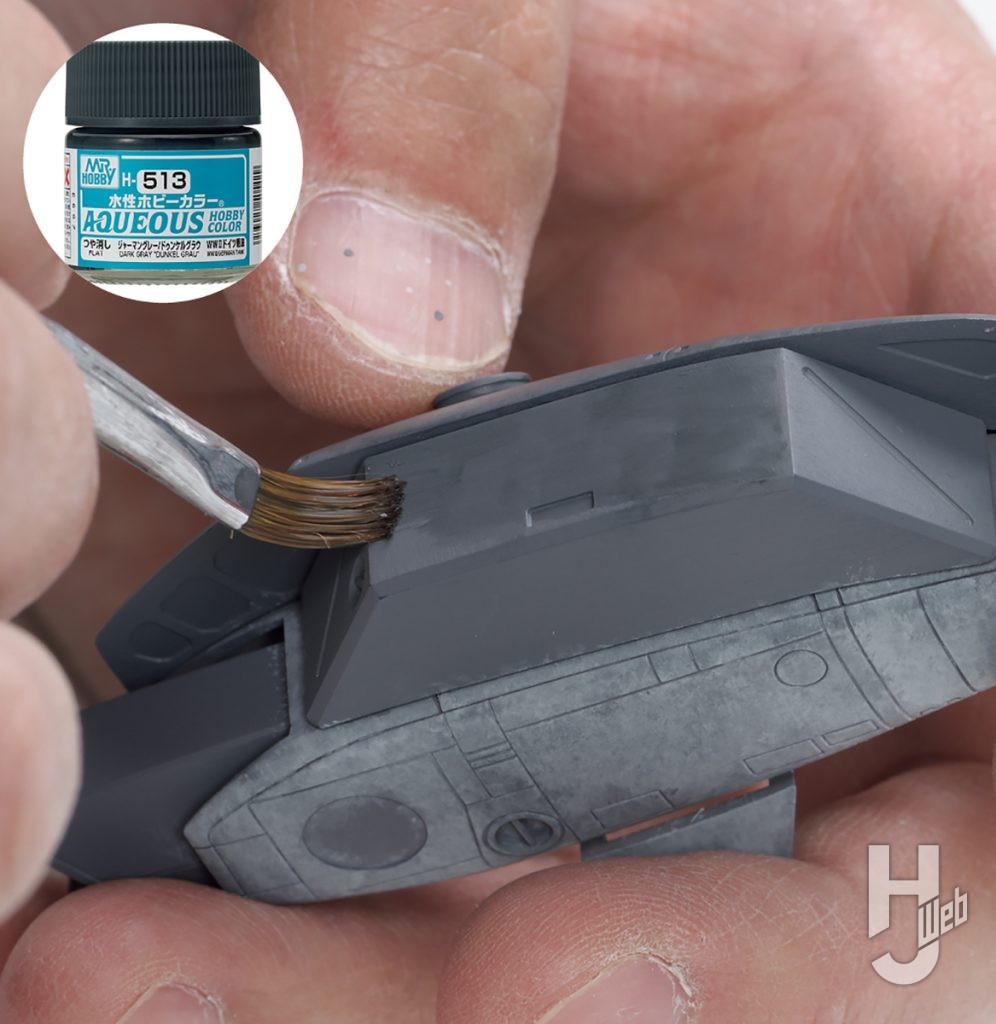 清水圭製作「PLAMAX VF-1S ストライクファイターバルキリー マクシミリアン・ジーナス」パックの塗装
