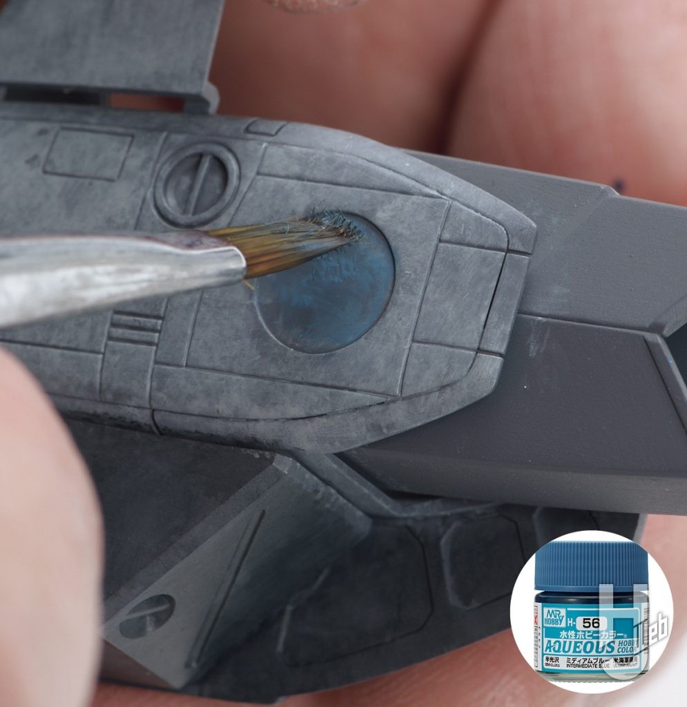 清水圭製作「PLAMAX VF-1S ストライクファイターバルキリー マクシミリアン・ジーナス」青の塗装