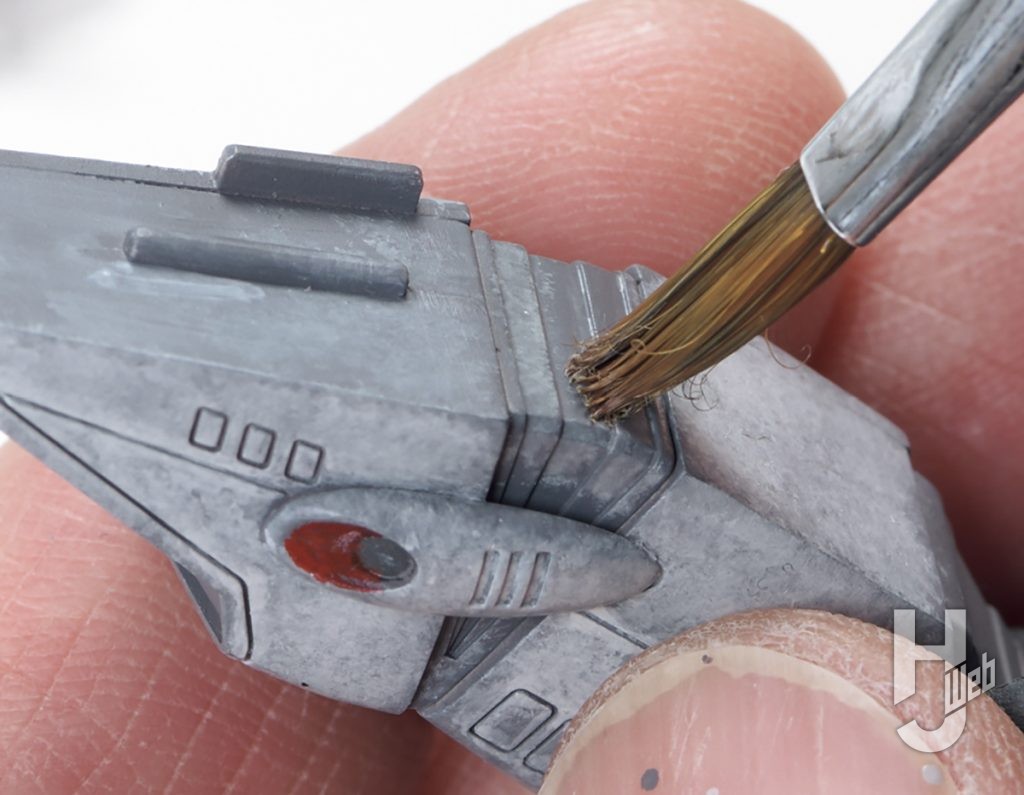 清水圭製作「PLAMAX VF-1S ストライクファイターバルキリー マクシミリアン・ジーナス」細部塗装２