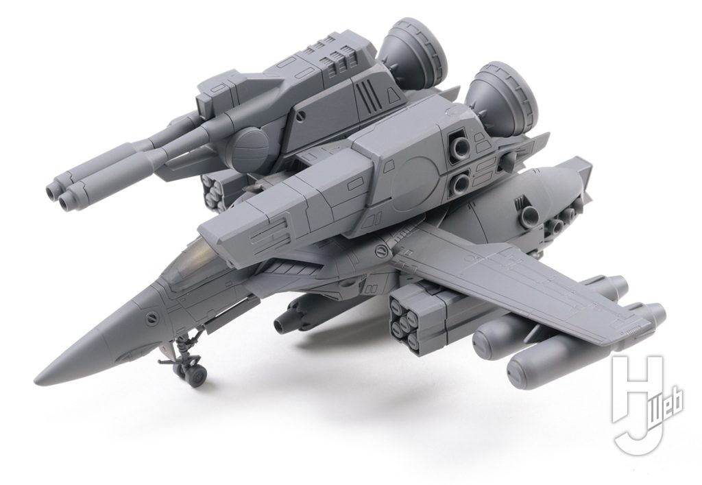 清水圭製作「PLAMAX VF-1S ストライクファイターバルキリー マクシミリアン・ジーナス」下地吹き付け