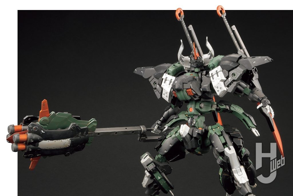 Re-ta製作ヘキサギア「バルクアームλ ブルザルグ」メイス装着