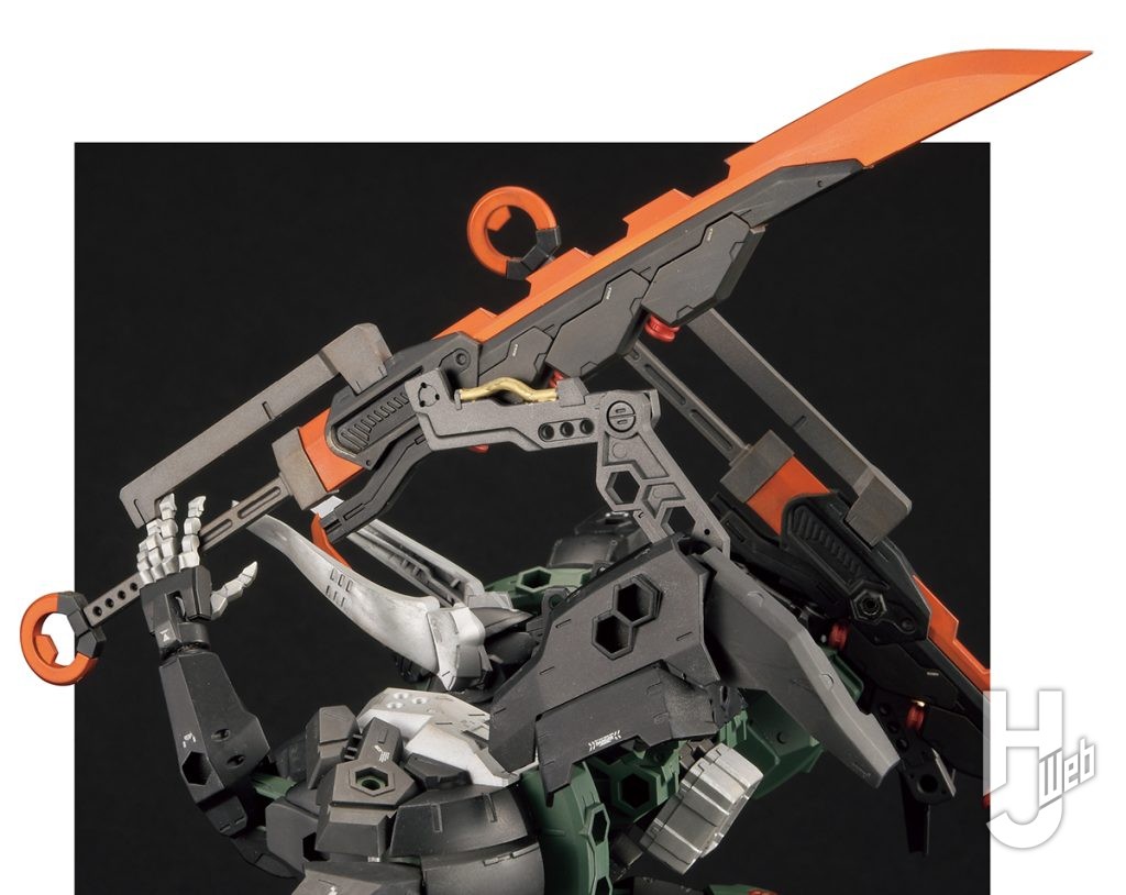 Re-ta製作ヘキサギア「バルクアームλ ブルザルグ」刀装着