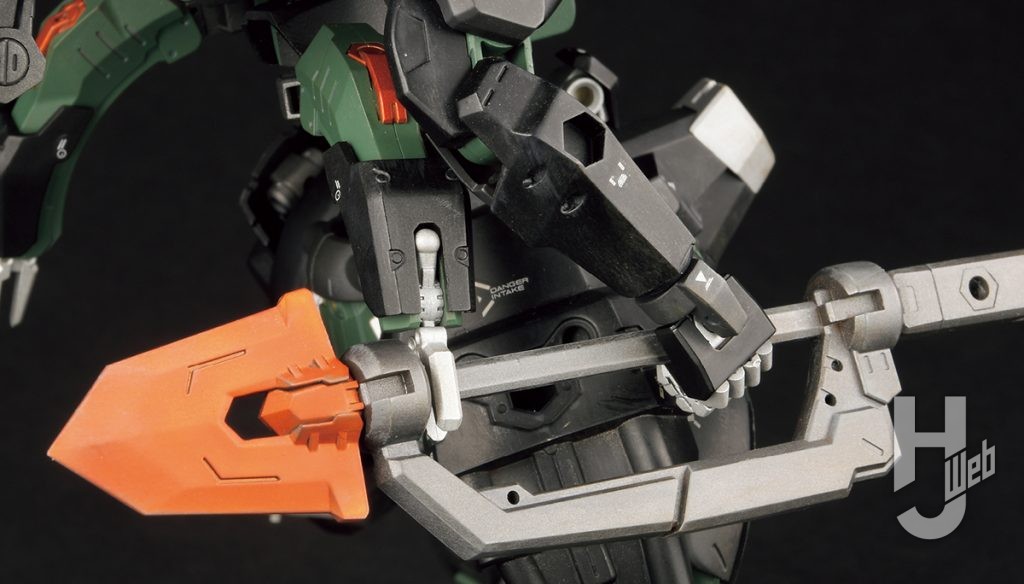Re-ta製作ヘキサギア「バルクアームλ ブルザルグ」メイス柄アップ
