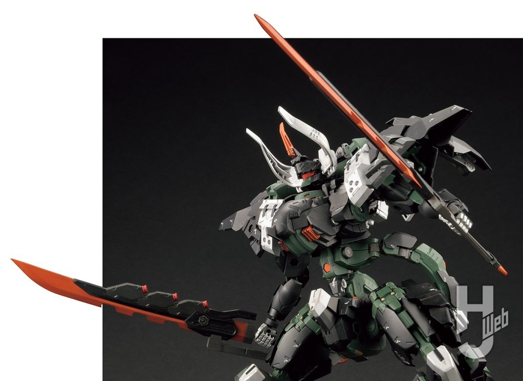 Re-ta製作ヘキサギア「バルクアームλ ブルザルグ」刀装着