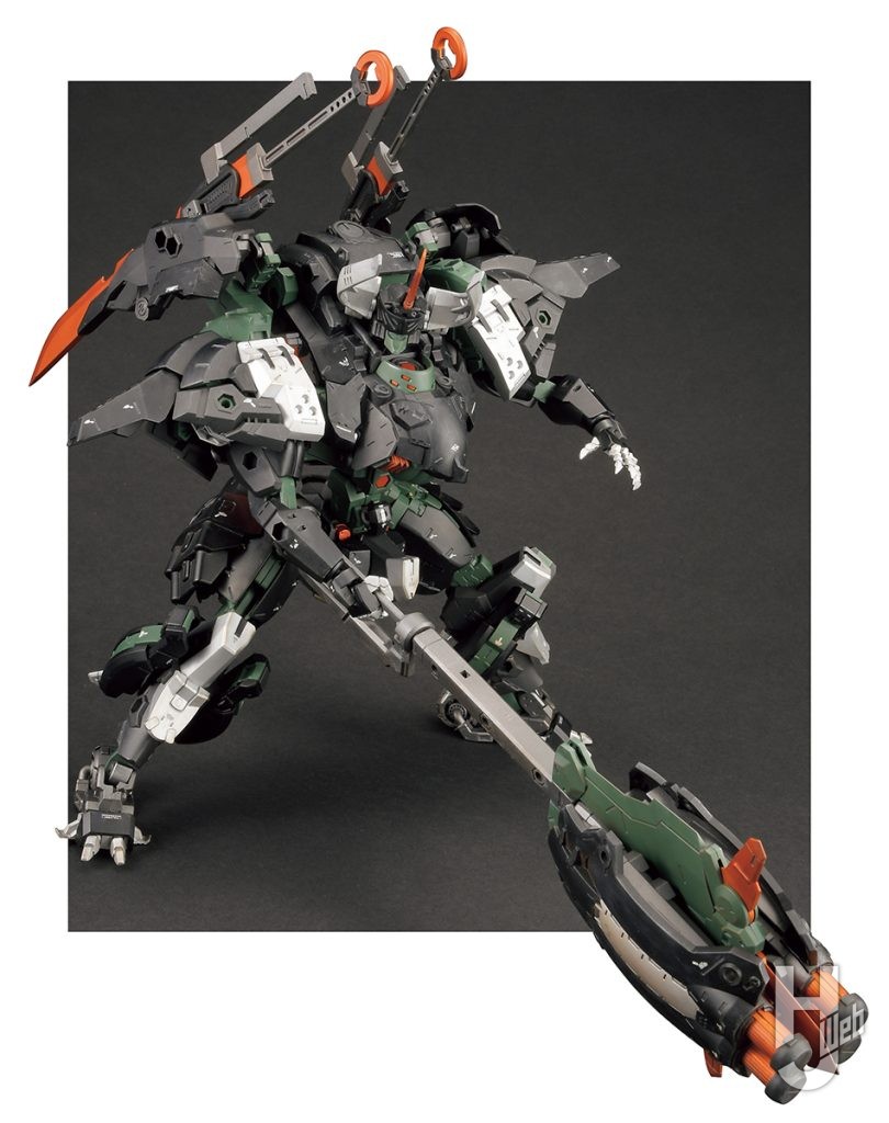Re-ta製作ヘキサギア「バルクアームλ ブルザルグ」ポージング例