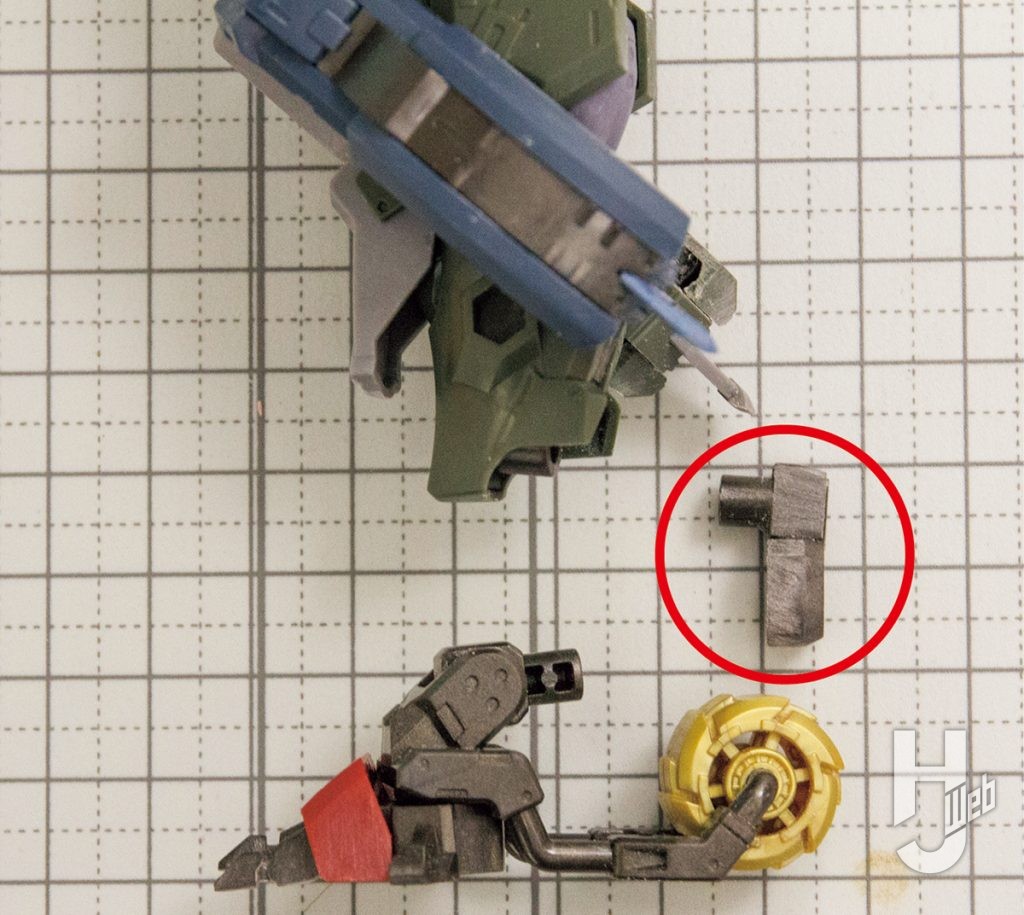 Re-ta製作ヘキサギア「バルクアームλ ブルザルグ」製作途中足2