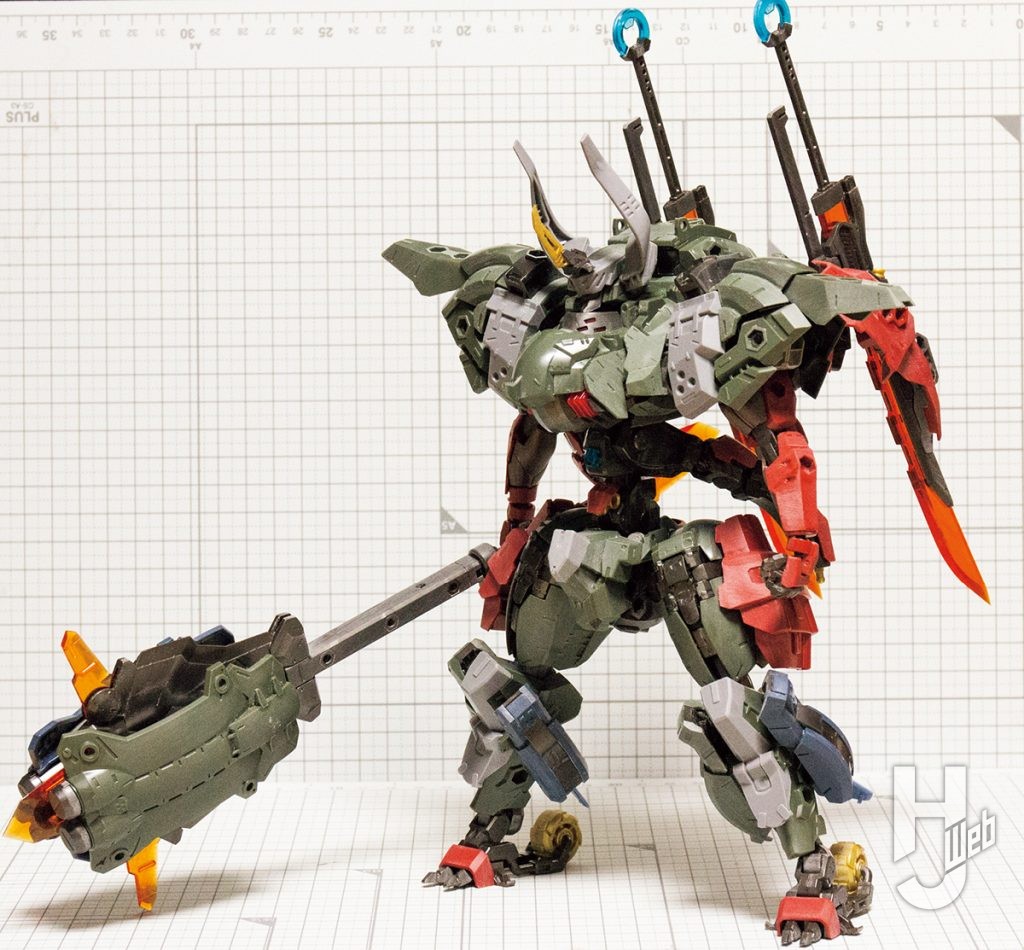 Re-ta製作ヘキサギア「バルクアームλ ブルザルグ」製作途中