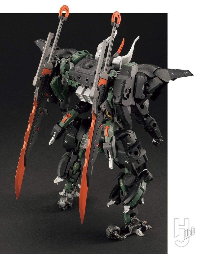 Re-ta製作ヘキサギア「バルクアームλ ブルザルグ」背面
