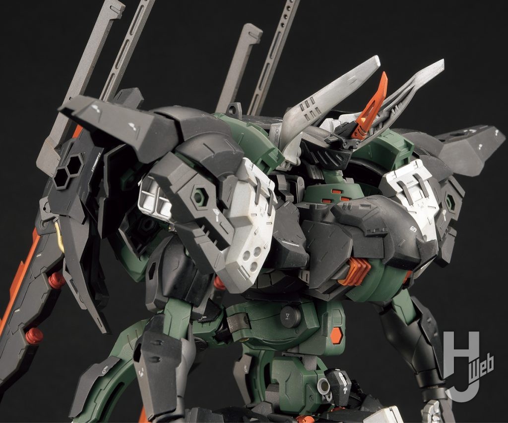 Re-ta製作ヘキサギア「バルクアームλ ブルザルグ」上半身アップ