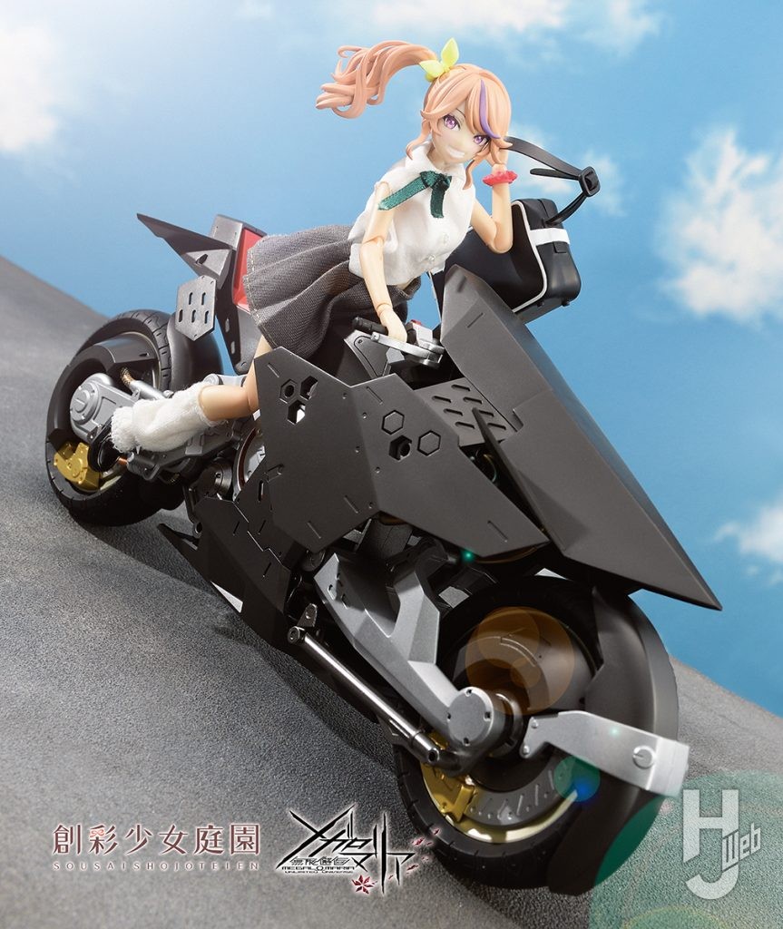 Rikka製作作例コトブキヤ「創彩少女庭園 一条 星羅」と「メガロマリア ナイツ・シューペリア」トビラ