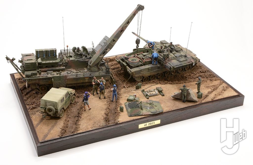 嘉瀬翔製作「レオパルト2 A7V」メインディオラマ