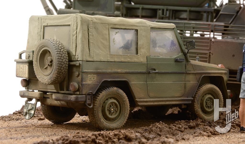 嘉瀬翔製作「レオパルト2 A7V」メインディオラマLKW軽車両ウルフアップ