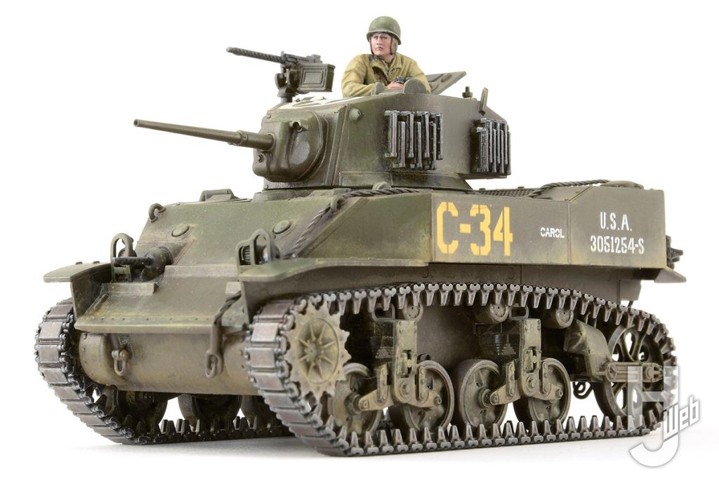 ぷらシバ製作「アメリカ軽戦車 M5A1 スチュアート」