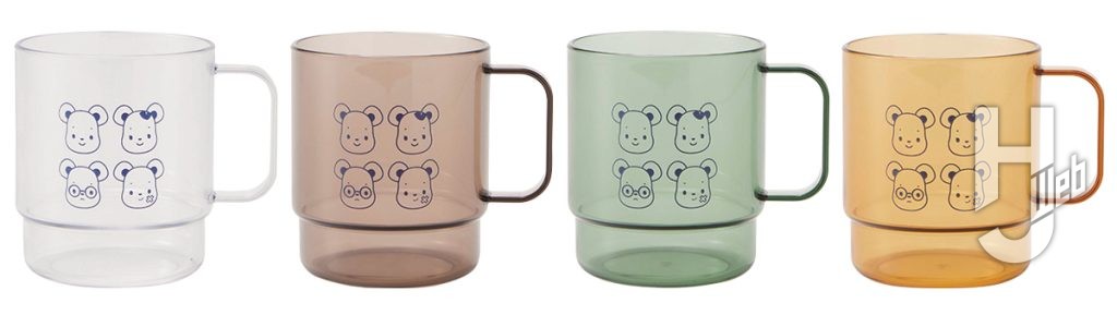 ファミちゃんベアブリックのコップ4色の画像