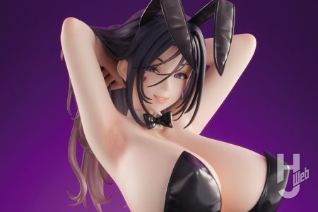 イラストレーター・柾見ちえ氏が描く黒バニーのお姉さんが立体化! 大人の色気漂う表情とダイナマイトボディをご堪能あれ【BINDing】