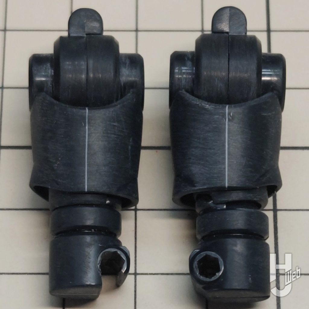 PLAMAX ファイヤーバルキリーの前腕パーツの後ハメ加工の画像