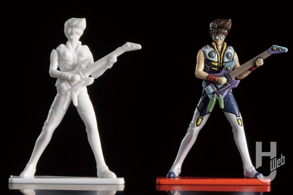 「PLAMAX ファイヤーバルキリー」付属の熱気バサラフィギュアの正面画像