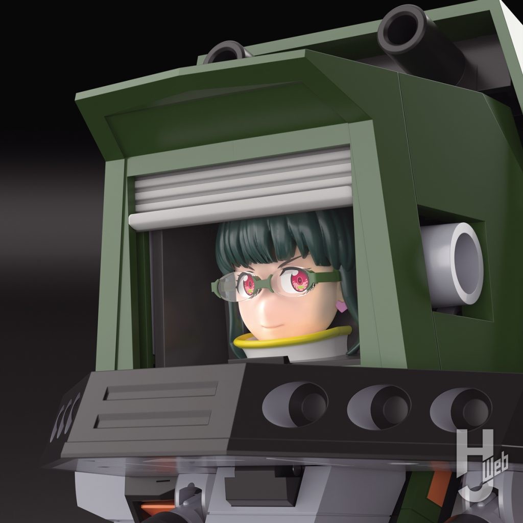 サウンドラスフォートレスモードの可動フィギュアのアップ画像