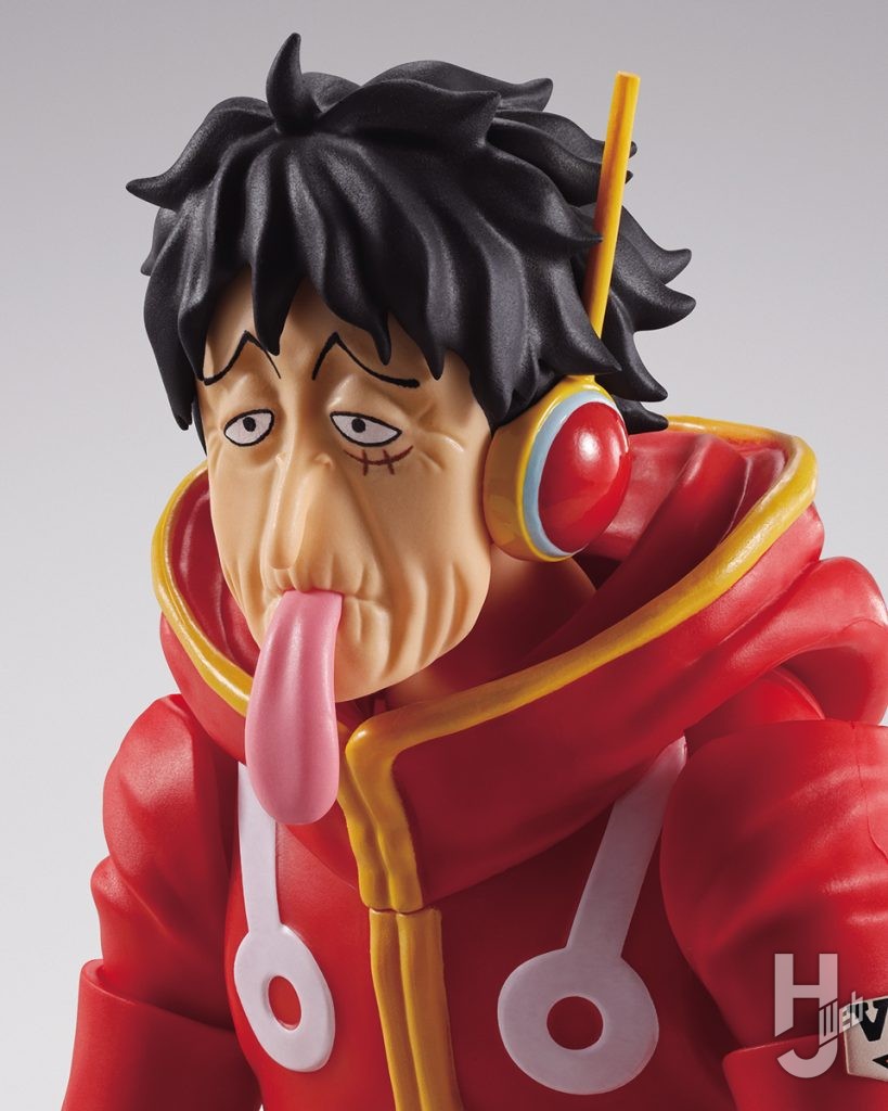 ギア5モンキー・D・ルフィの可動フィギュアの頭部パーツの画像
