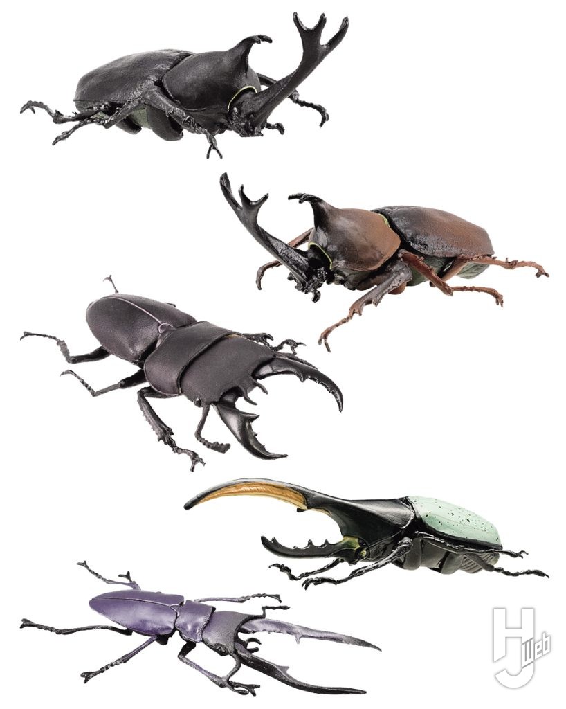 昆虫の食玩フィギュアの画像