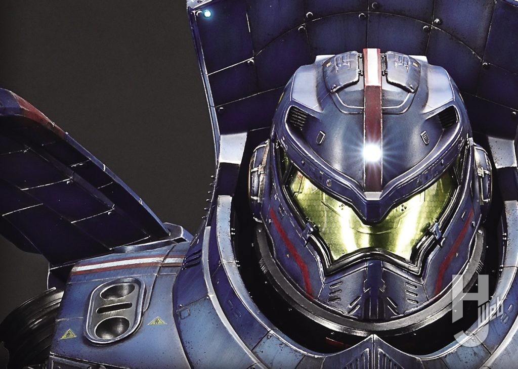 ジプシー・デンジャーのバストアップフィギュアの頭部アップ画像その1