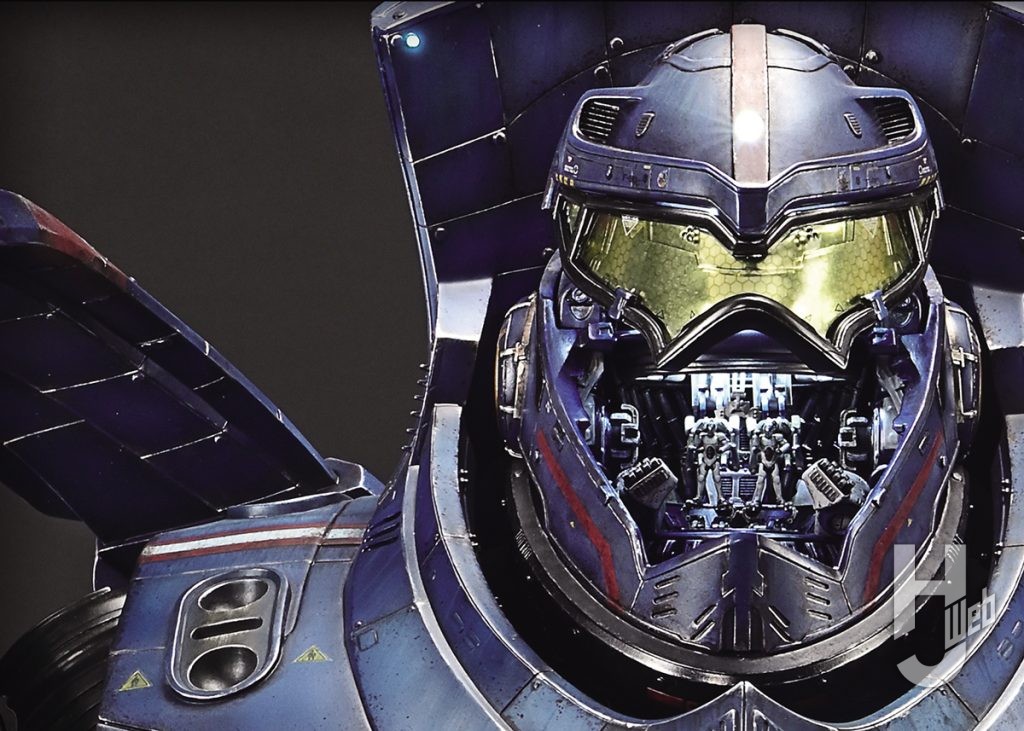 ジプシー・デンジャーのバストアップフィギュアの頭部アップ画像その2