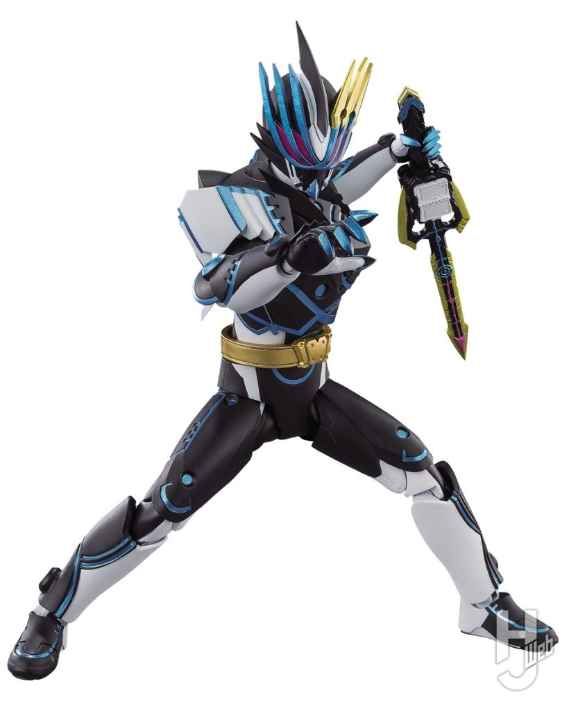 仮面ライダーデュランダルの可動フィギュアの全体画像