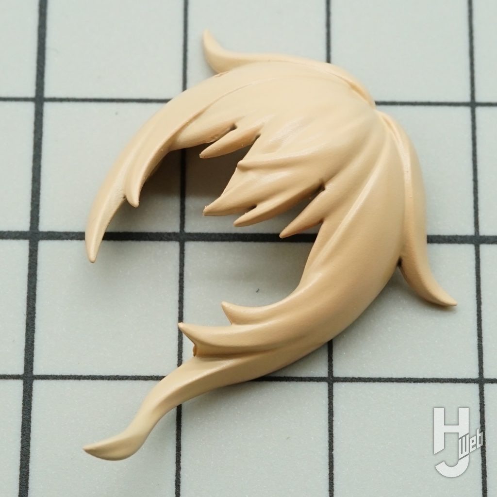 時雨改三のプラモデルの髪パーツの製作の画像1