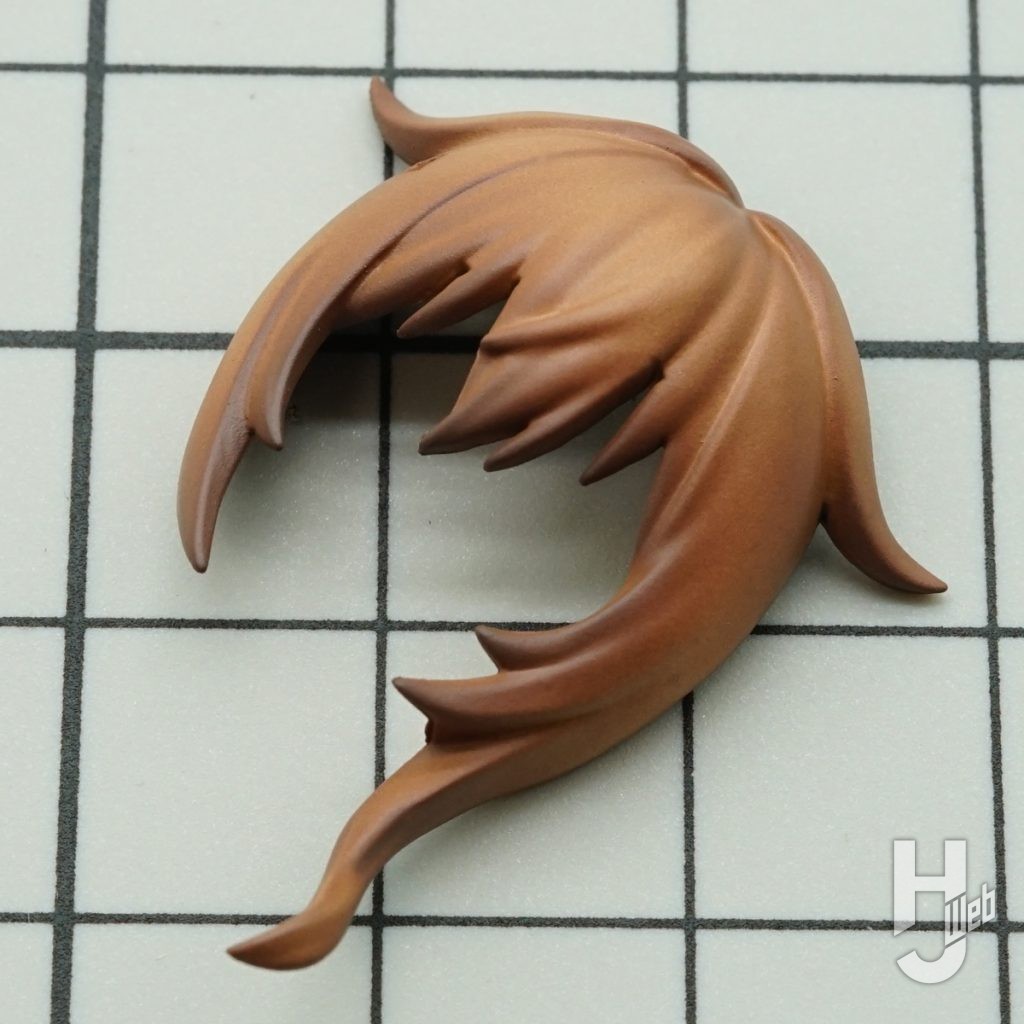 時雨改三のプラモデルの髪パーツの製作の画像2