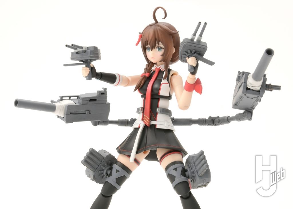 時雨改三のプラモデルのポージングイメージの画像その1