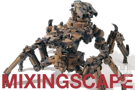大森記詩が放つオリジナルSFメカ「非統制多脚戦車”グラクネル”」が登場! クモを彷彿させるビジュアルや独自の世界観を堪能せよ!【MIXINGSCAPE】